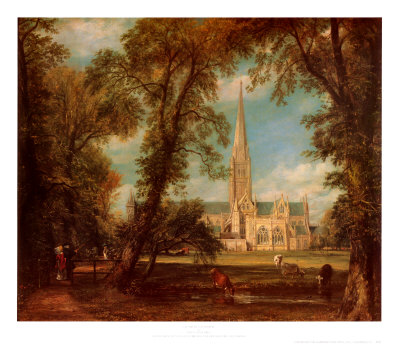 View of Salisbury Cathedral Constable Print